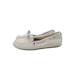 UGG Women's Off-White "I Heart Belle" 1007114 Slip-On Flat Loafers Size US 8
